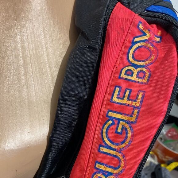 Vintage Y2K Bugle Boy Fan Pack Clip on bag Neon Colors 5 pockets Retro - Picture 6 of 11